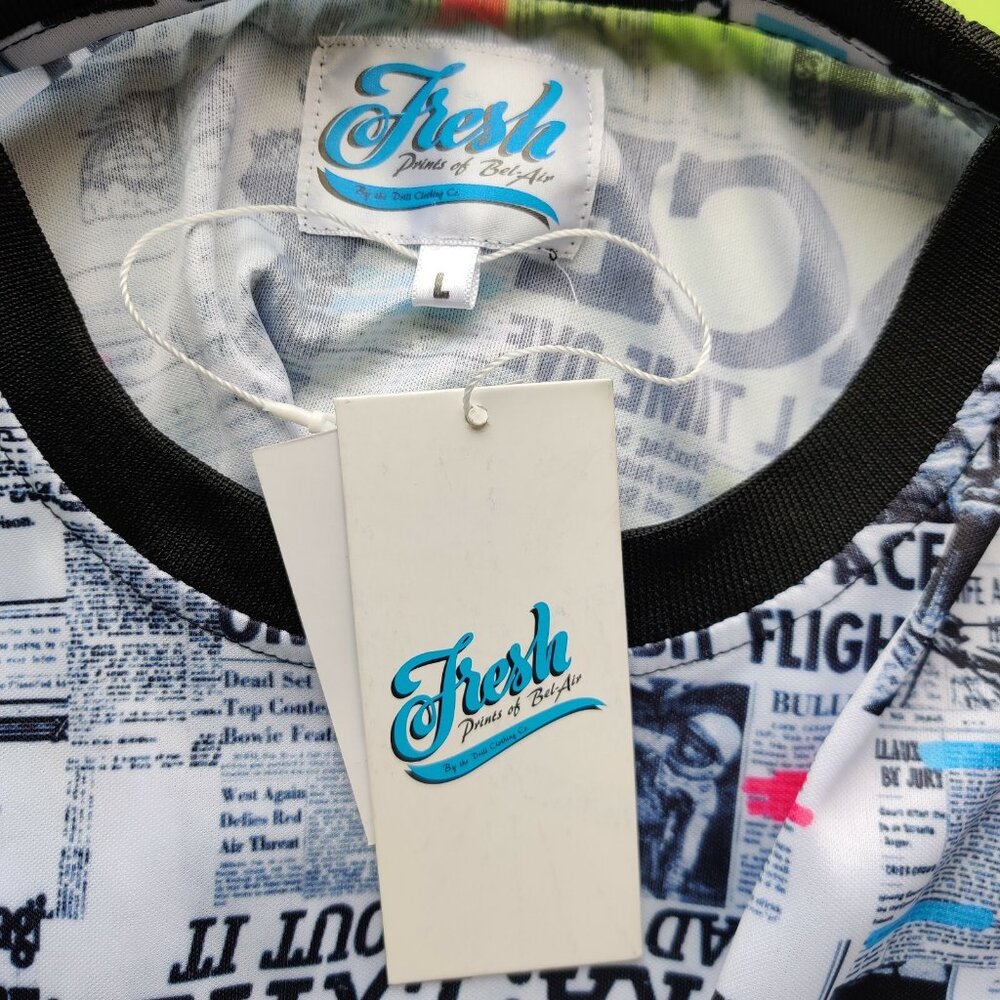 Fresh Prints of Bel Air T-Shirt Mens L All Over Print 90s Style Graphics NWT - Picture 11 of 11